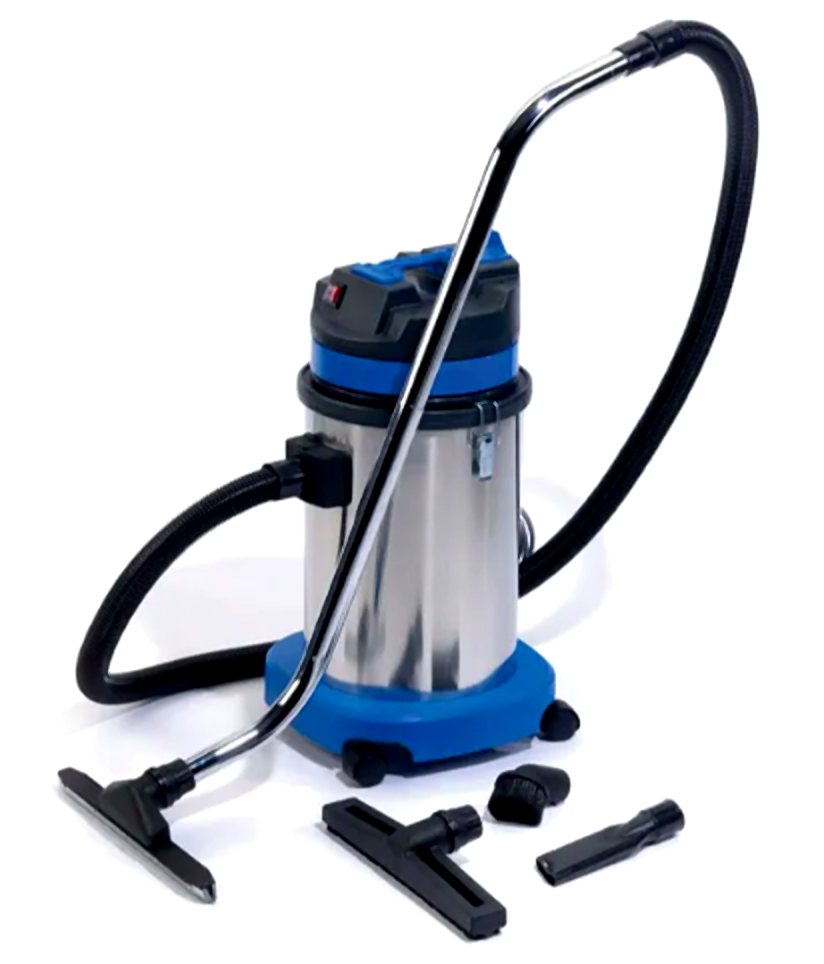 VacLine Kompakter Industriesauger 30-1-STBL 1200 W, 53 l/s, Staubklasse L – für kleine Flächen und enge Bereiche