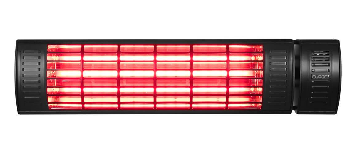 Eurom GoldenTerrassenstrahler 2000 Ultra RCD Black inkl. Fernbedienung