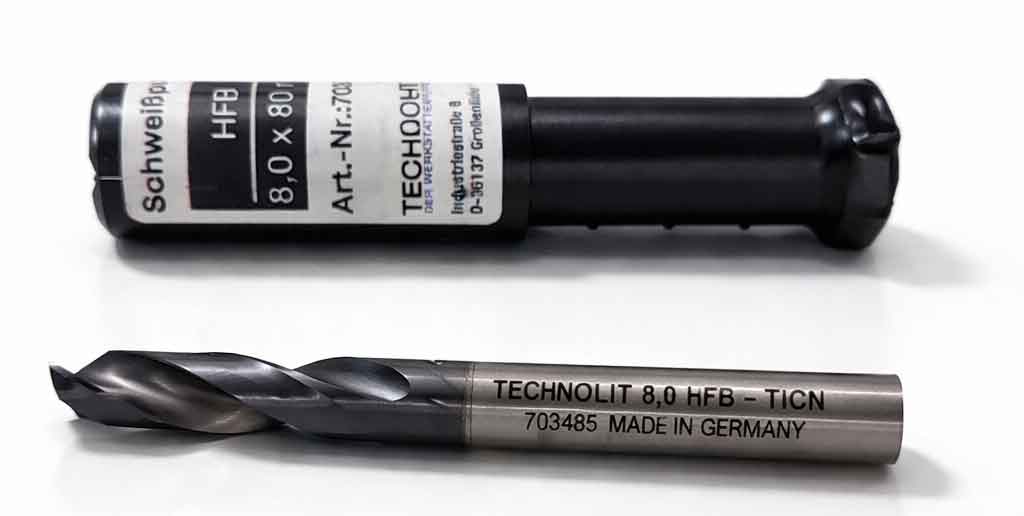 TechnolitSchweißpunktbohrer HFB / 8,0 mm / Länge: 80 mm